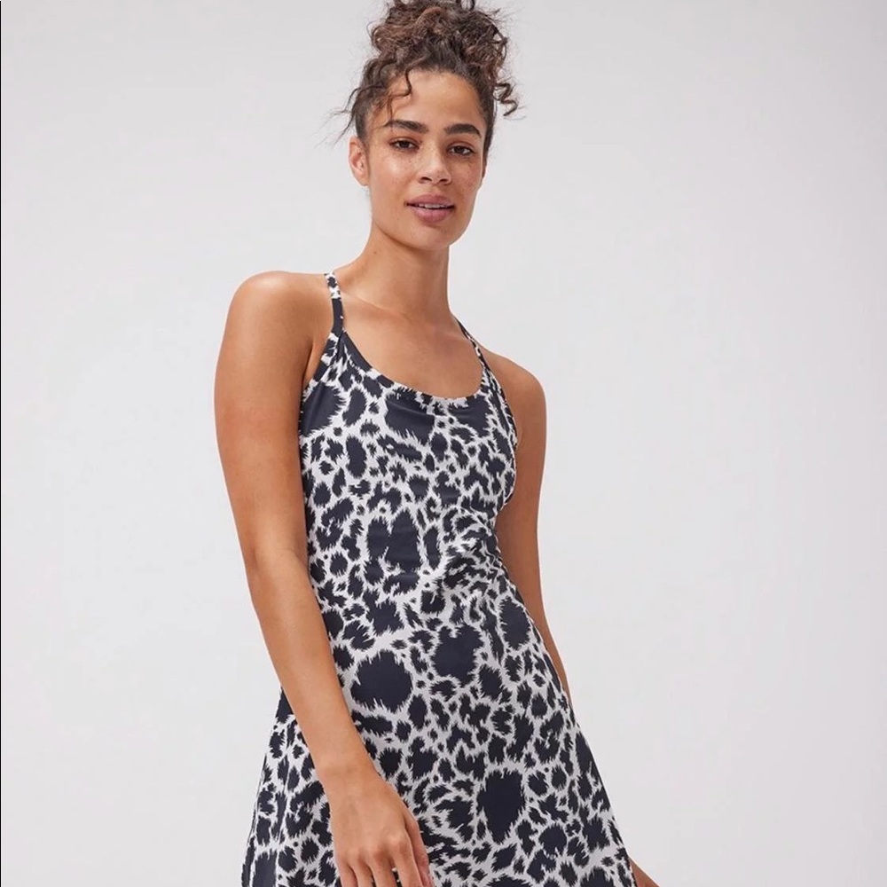 NWT Outdoor Voices- Med Dalmatian Exercise Dress